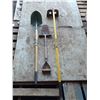 Image 1 : Assorted hand tools- shovels, hoe