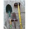 Image 2 : Assorted hand tools- shovels, hoe