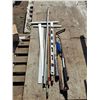 Image 1 : Assortment of tools- level, measuring sticks