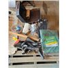 Image 1 : Lot of misc items- tarp , grill, hardware