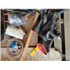 Image 3 : Lot of misc items- tarp , grill, hardware