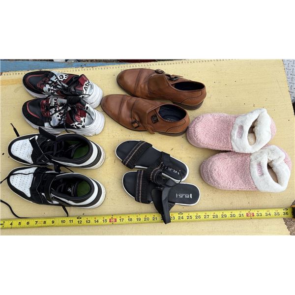 Lot of Men and Women Shoes/Footwear of Different Sizes.