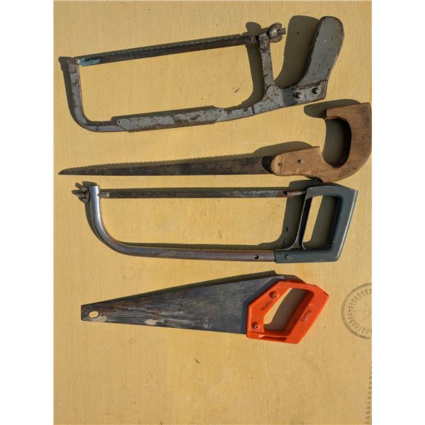 4 handsaws