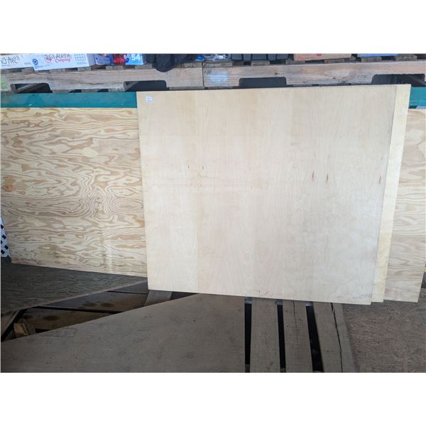 1/4" finishing panels, 2-48x43" 1-96x38"