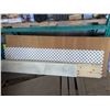 Image 1 : pegboard 34", lattice 24", two 12" shelf boards