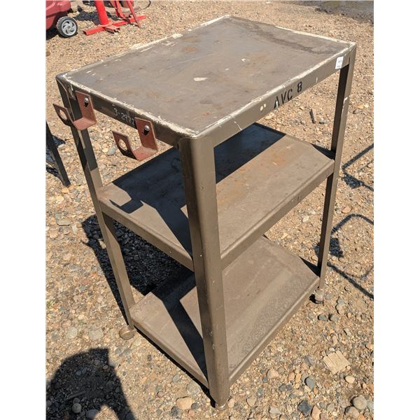 3 tier metal tool cart, 24x18x41"