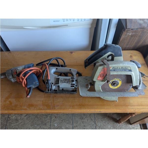 Vintage black and decker electric power tools
