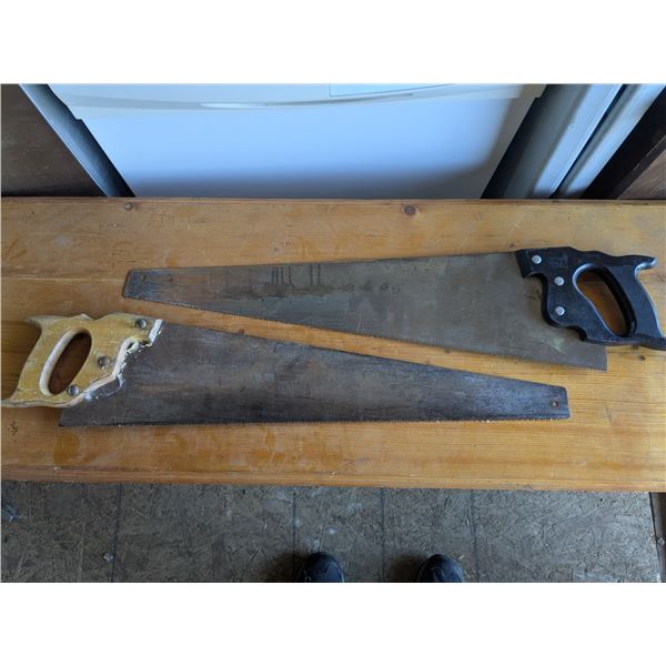 2 handsaws