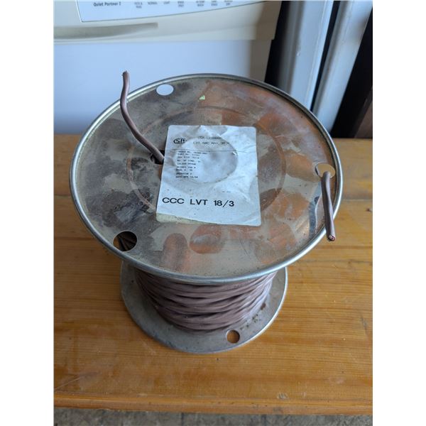 Spool of copper wire, 3 strand, 18 gauge