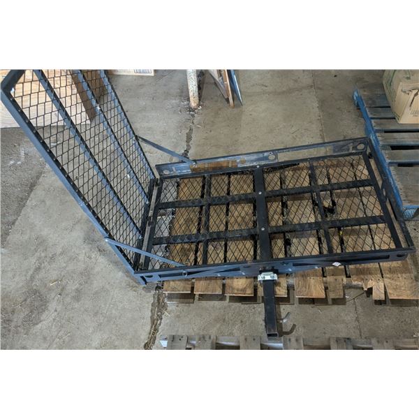 Hitch mounted cargo carrier, 50x29", 42" ramp