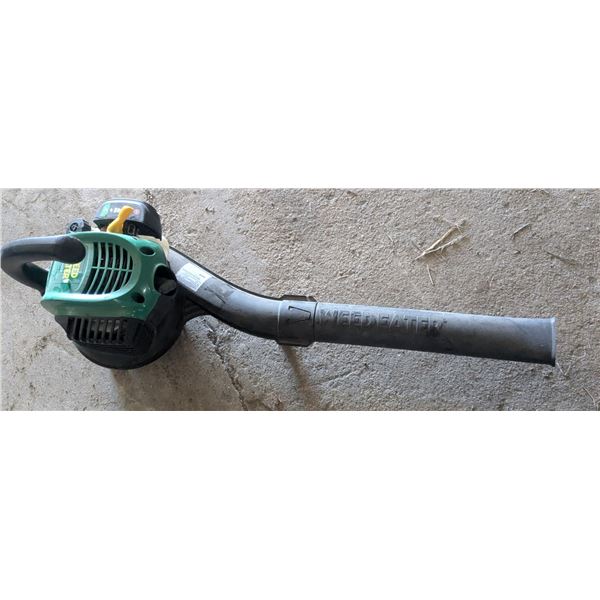 "Weed Eater" gas powered blower, 25cc, good compression