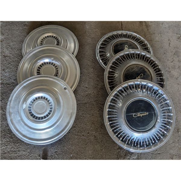6 hubcaps, 2 different models, *see images for damages*