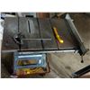 Image 1 : Tablesaw on custom wheeled stand, with long cord