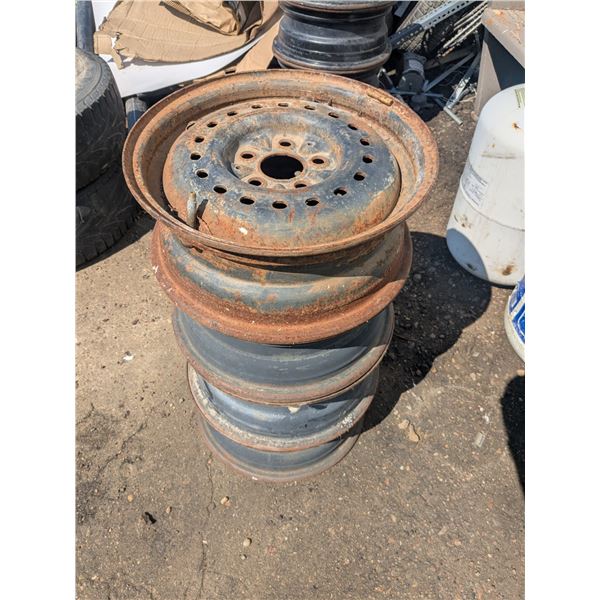 4- 14" rims, 5 bolt