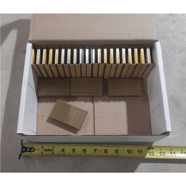 15-Gauge Medium Crown - Galvanized Coated Staples.