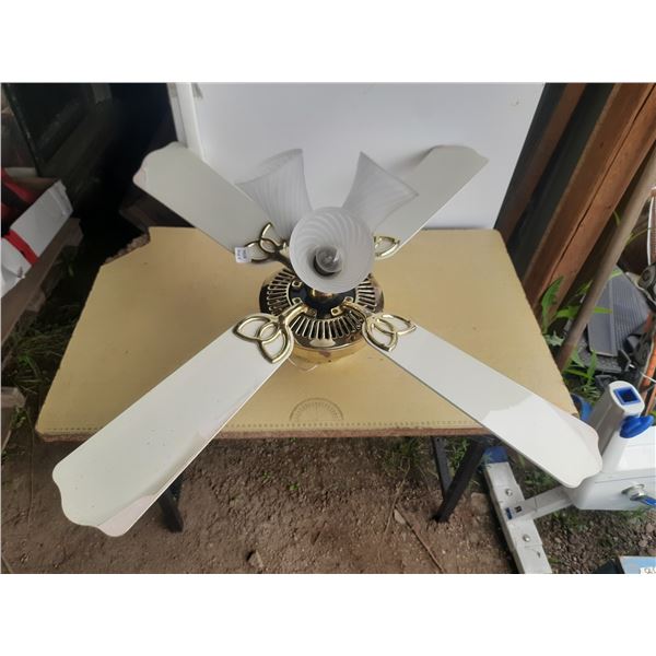 White Ceiling Fan. (Untested)