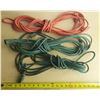 Image 1 : (2) Green and (1) Orange Extension Cord. (Untested) (One Green Look Like Repaired, See Photos)