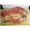 Image 1 : (2) Orange extension cords. (Untested) (Minor Cuts Seen, See Photos)