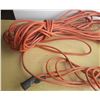 Image 2 : (2) Orange extension cords. (Untested) (Minor Cuts Seen, See Photos)