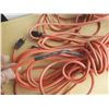 Image 4 : (3) Orange extension cords. (Untested) (Minor Cuts Seen, See Photos)