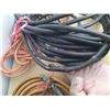 Image 7 : Air Compressor Hose, Vintage-style incandescent "trouble light" and Black Electric Cable -Damaged, s