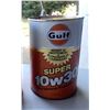 Image 2 : Two Gulf oil cans