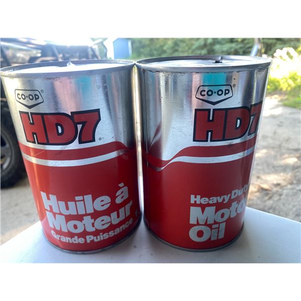 Two CO-OP oil cans