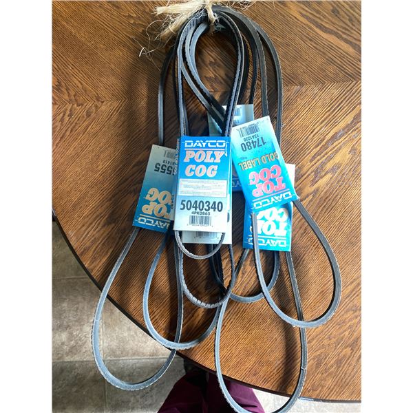 Assorted new Dayco Belts