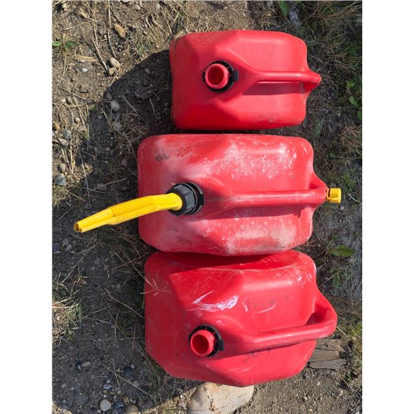 3 gas cans