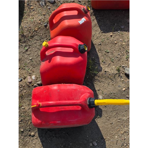 3 gas cans