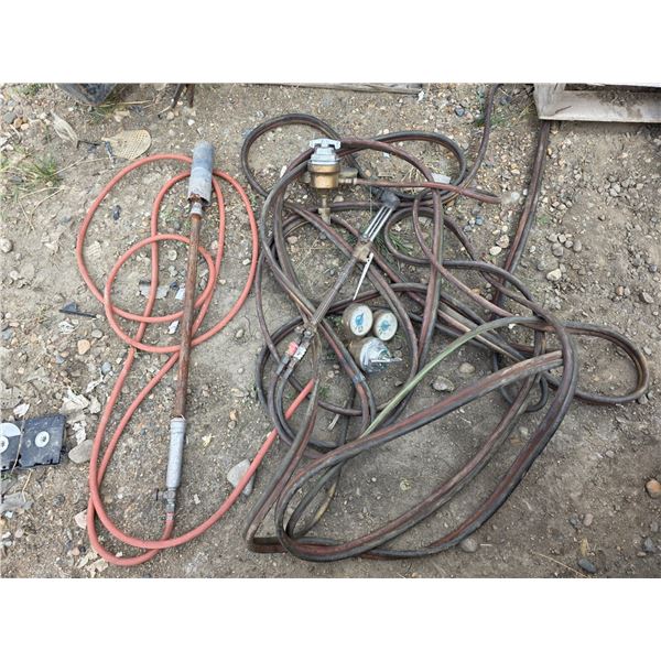 Propane torch and welding torch with gas regulators