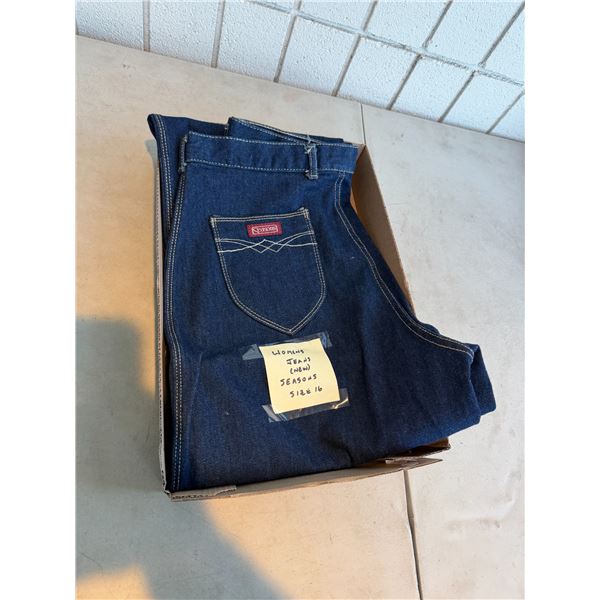 New seasons, jeans, size 16