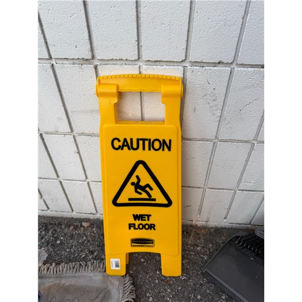 Wet floor sign