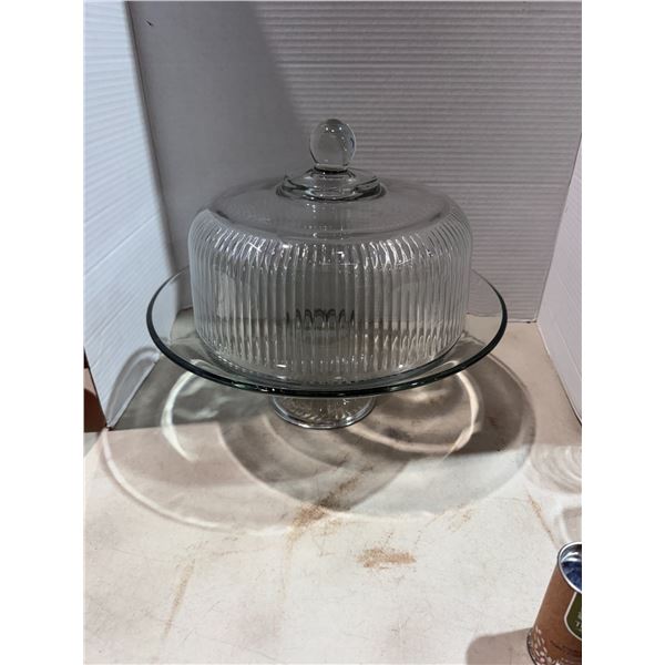 Cake stand dessert tray with cover