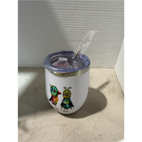 To go mug with straw
