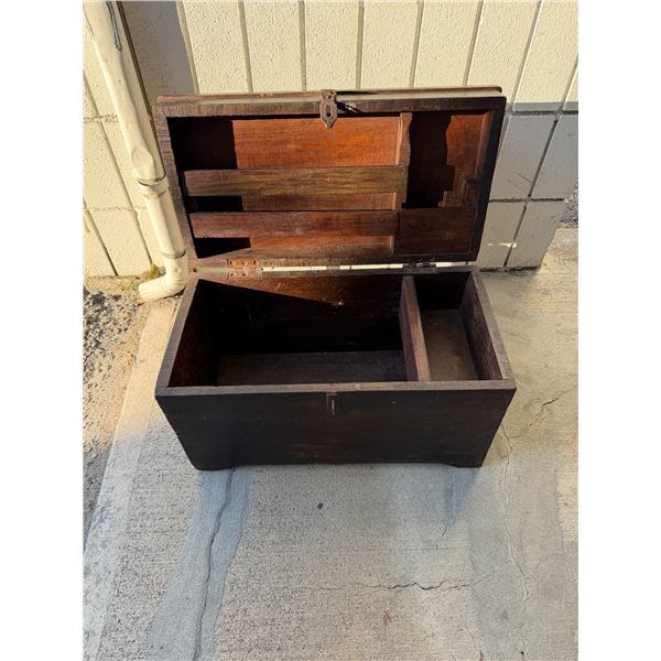 Vintage wood box 22 1/4" x 11 and three-quarter inches 13 inches tall