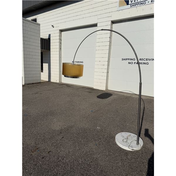 Marble base floor lamp