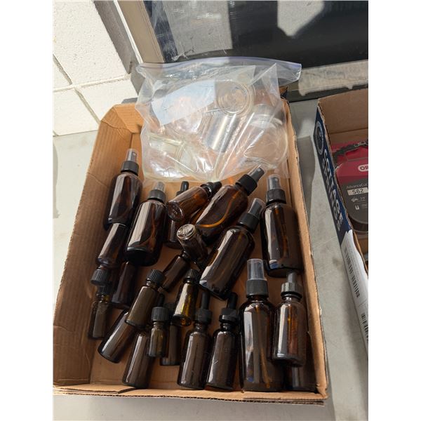 Glass drop her bottles, glass bottles and spray bottles