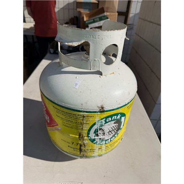 Propane tank at least half full