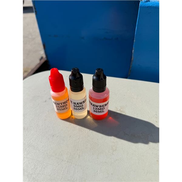 Assorted vape juice