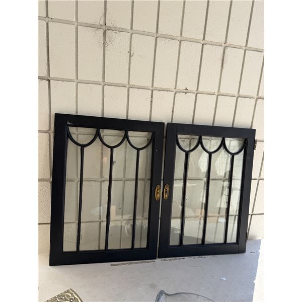 Vintage cabinet doors 17 1/2 x 24" each