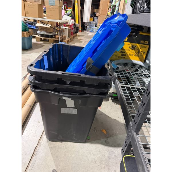 3 bins with lids