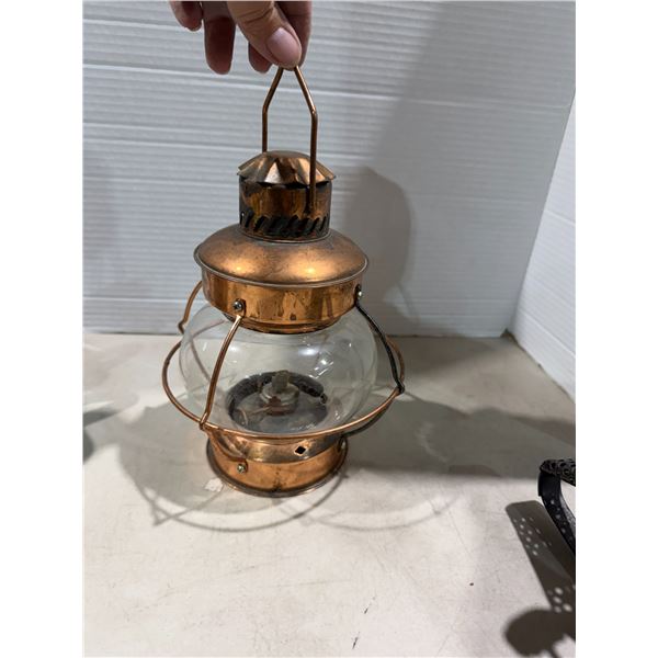 vintage copper onion lantern