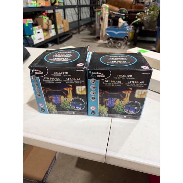 Solar, LED bug zapper, and path lights