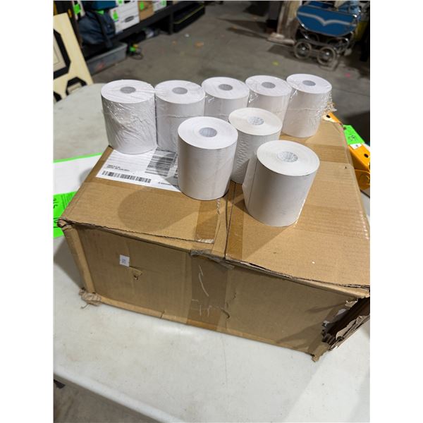 Case and extra of thermal paper, three and one 8" x 200' BPA free thermal paper rolls case of 50+ so