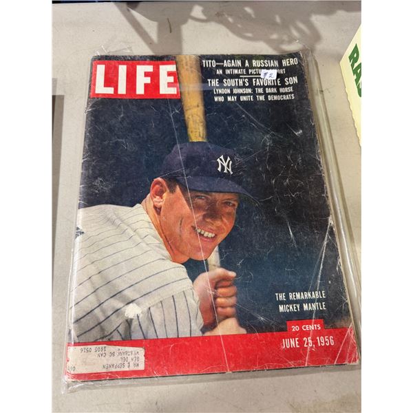 Life magazine 1956 Mickey Mantle