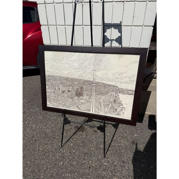 Toronto framed artwork 33" x 23