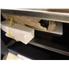 Image 3 : Media cabinet in 59" x 15 1/2" legs are inside. Handles are inside. It was never fully put together.