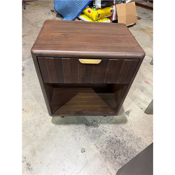 Side table 19 1/2" x 14" x 23 1/2" tall