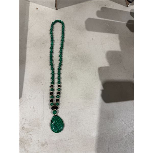 Malachite with black Onyx necklace